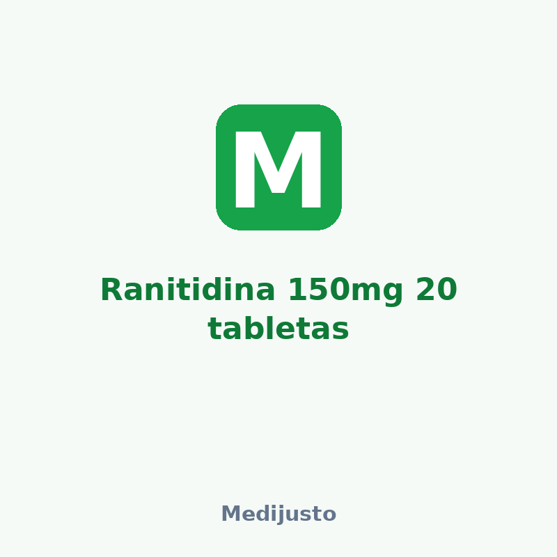 Ranitidina 150mg 20 tabletas
