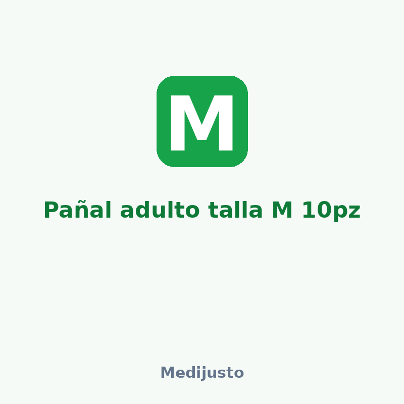 Pañal adulto talla M 10pz