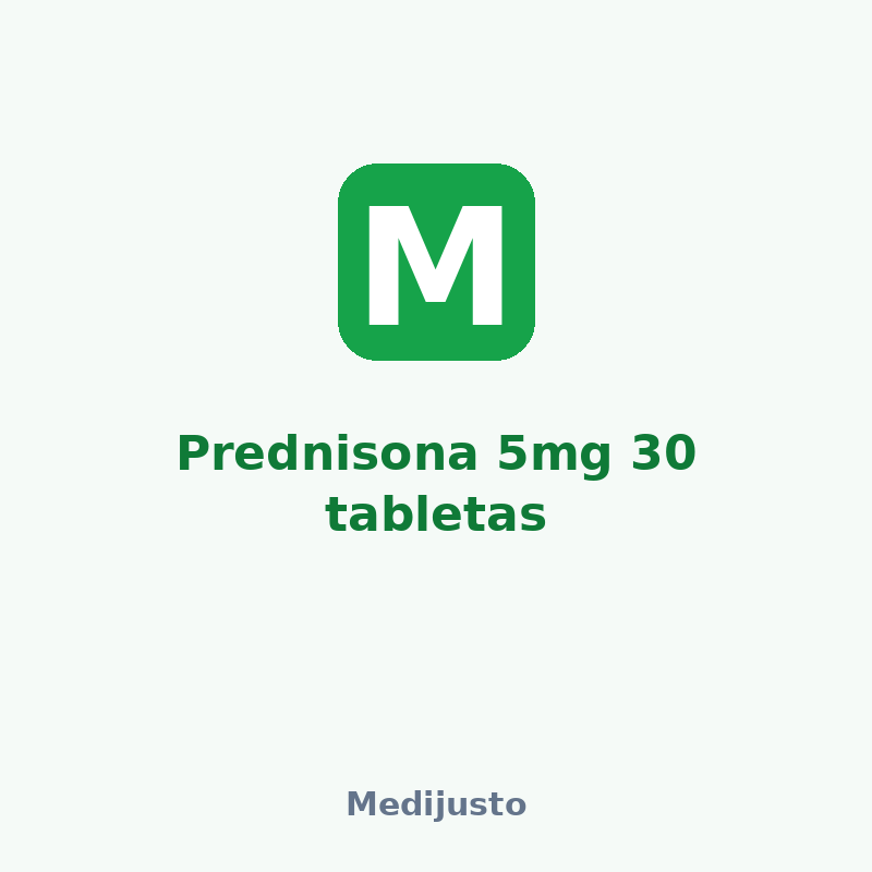 Prednisona 5mg 30 tabletas