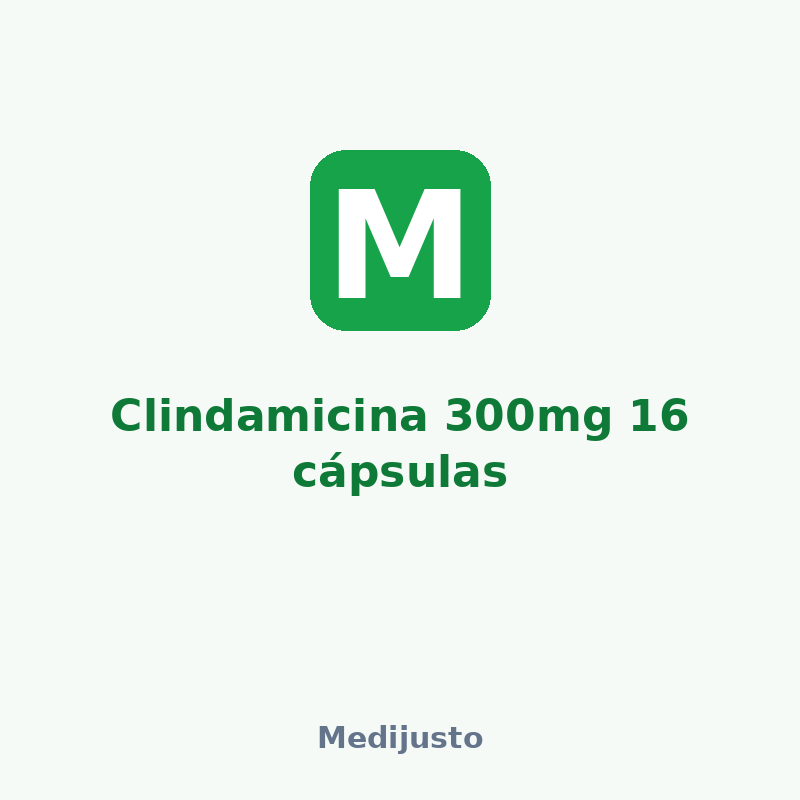 Clindamicina 300mg 16 cápsulas