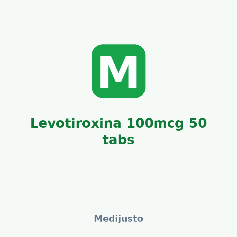 Levotiroxina 100mcg 50 tabs
