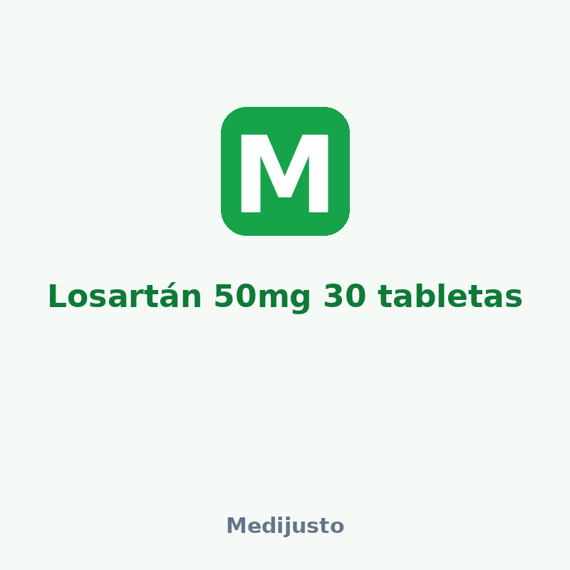 Losartán 50mg 30 tabletas