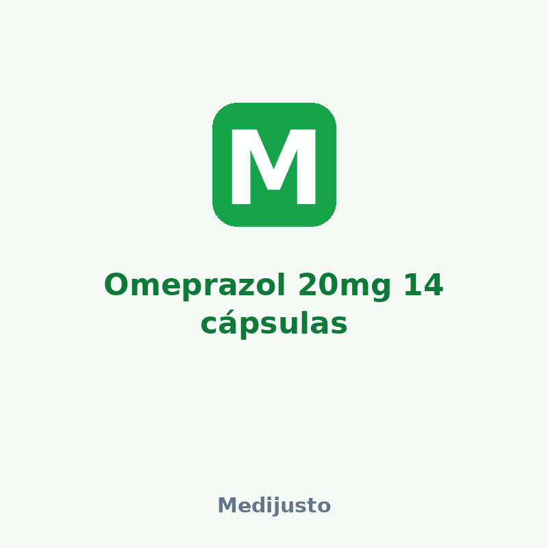 Omeprazol 20mg 14 cápsulas