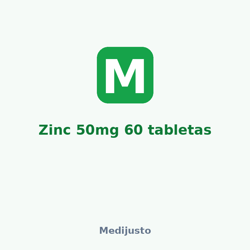 Zinc 50mg 60 tabletas