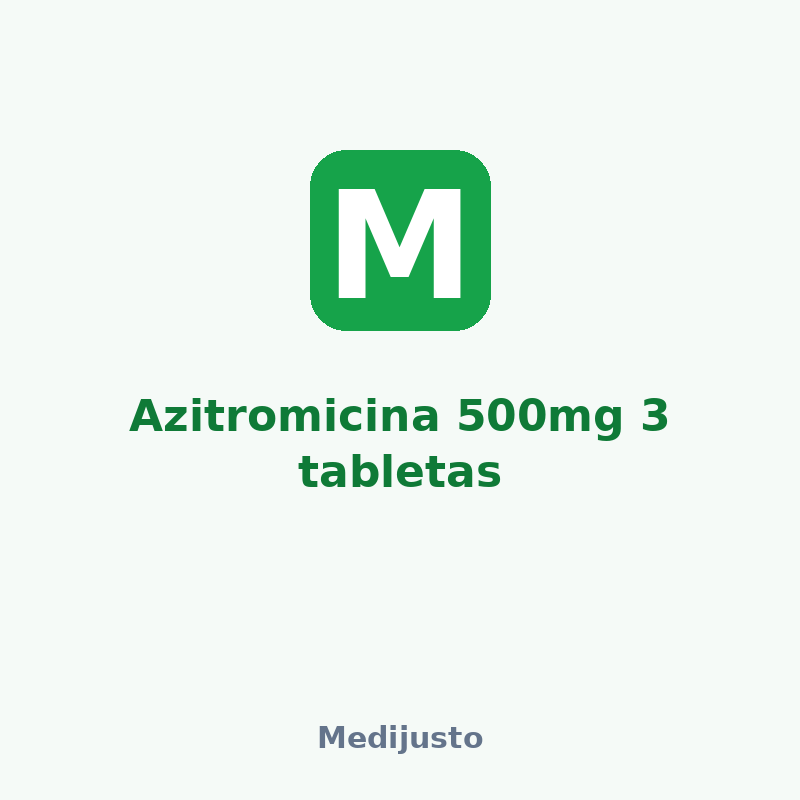Azitromicina 500mg 3 tabletas
