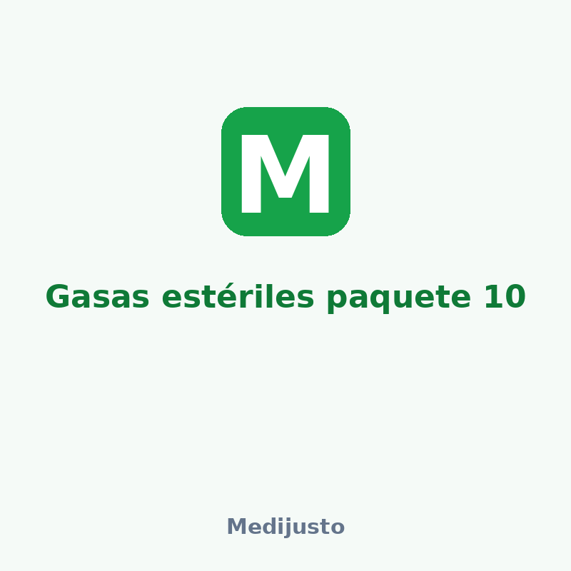 Gasas estériles paquete 10