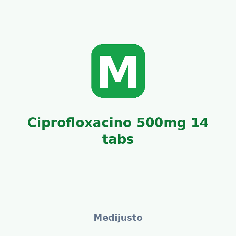 Ciprofloxacino 500mg 14 tabs