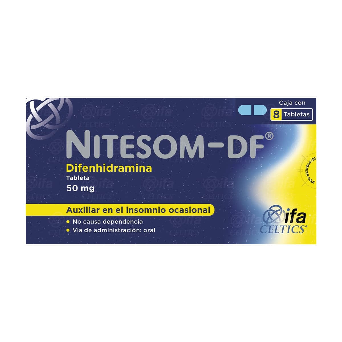 NITESOM-DF 50 MG 8 TAB N