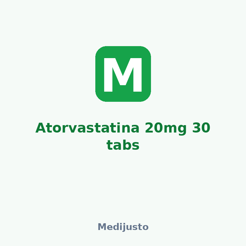 Atorvastatina 20mg 30 tabs