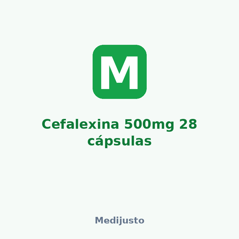 Cefalexina 500mg 28 cápsulas